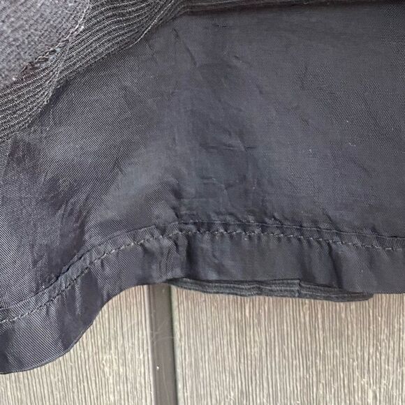 Ribbed Lined‎ Black Mini Skirt - Picture 3 of 6